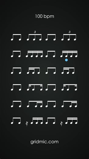 Gridmic - Rhythm Reading | Essential rhythmic combinations 🎶 #rhythm #sightreading #musician #musiclesson #musiceducation #musicchallenge #drummer | Instagram
