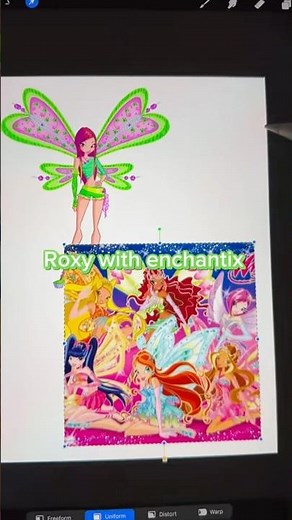 Roxy with enchantix 🌺 #winxuniverse #winx #winxclub #art