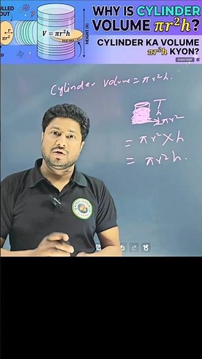 The Secret Logic behind Cylinder Volume Formula | Geometry Basics