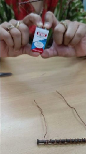 Make Your Own Electromagnet at Home! #Electromagnet #ScienceExperiment #MagicOfScience #scienceshort