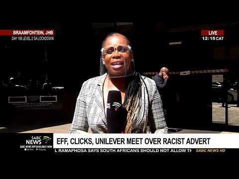 Clicks advert row | EFF and Clicks management meet over racist advert