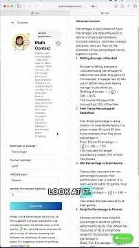 School AI: Answer “Why Do We Need This?” with Everyday Math Applications