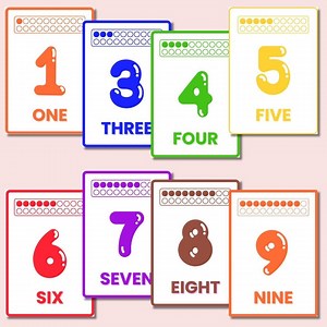 Number Flashcards 1–20 | Ten Frame Counting Cards | Printable PDF | Instant Download - Etsy UK