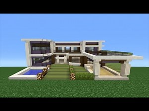 Minecraft Tutorial: How To Make A Modern Mansion - 2