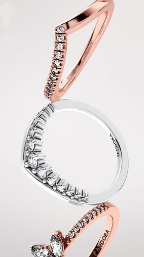 Our ring collection features fine silver and gold bands with intricate details and gemstone accents. Wear one or stack them together! #Pandora #PandoraRings #PromiseRing #PromiseRing #ProposalRing #EngagementRing #ShoppingHaul #GiftIdea #PandoraMalaysia