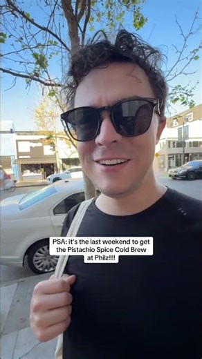 Bye Pistachio Spice Cold Brew, we will miss you 🥹 Last day to get Philz Coffee winter menu drinks