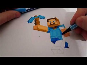 How to draw !!! Minecraft