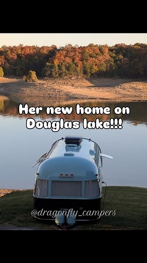 85 reactions · 37 comments | She made it home!!! to Smoky Mountain lakeside Resort and Marina on Douglas lake near pigeon Forge, Tennessee. She made it to one of the most beautiful spots in the Smokies, they will be taking bookings soon  #airstream #luxurycamper #vintagecamper #uniquedesign #airstreamforsale #midcenturymodern. | Keenan Kulp | Facebook