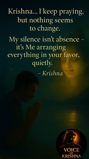 🔱Krishna Reveals Why He’s Silent in Your Prayers | When God Doesn’t Answer | Voice of Krishna#shorts