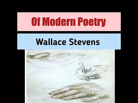 Of modern Poetry|| by Wallace Stevens || summary in detail