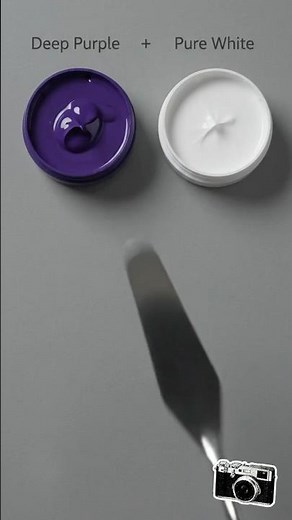 Purple + White = Lavender 🎨 Satisfying Color Mix💜 #painting #arttips