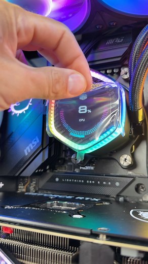 𝗣𝗖 𝗖𝗿𝗮𝘇𝘆 𝗗𝗮𝗿𝗶𝗼 (𝗧𝗘𝗖𝗛 𝗥𝗘𝗩𝗜𝗘𝗪𝗦) on Instagram: "Loving the design on this one! This is the newest AIO from @coolermaster called MasterLiquid 360 ION which comes with 2.1” display for showing all sorts of stuff, from gifs, photos, single or dual sensors, to clock and other cool stuff. The AIO has back up from MasterCTRL software but also interesting Gen X Dual Chamber design of the pump. Review dropping soon! ••••••••••••••••••••••••••••••••••••••••••••••• Follow me on @pc.cra