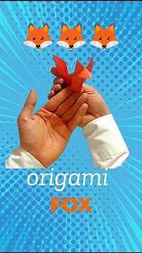 "Learn how to fold an easy origami fox in just minutes! Perfect for beginners. #origami #DIY"