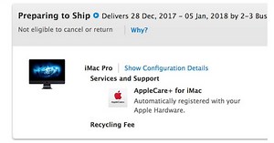 iMac Pro orders 'preparing to ship,' showing delivery from December 28 - 9to5Mac