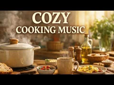 Warm Kitchen Ambience | Cozy Cooking Music for Home Cooking & Baking