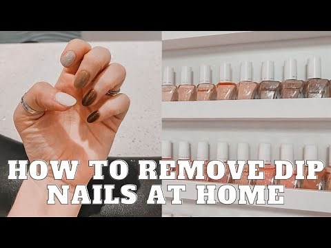 HOW TO REMOVE DIP POWDER NAILS AT HOME QUICK & EASY | dip nail polish removal from home, dip removal