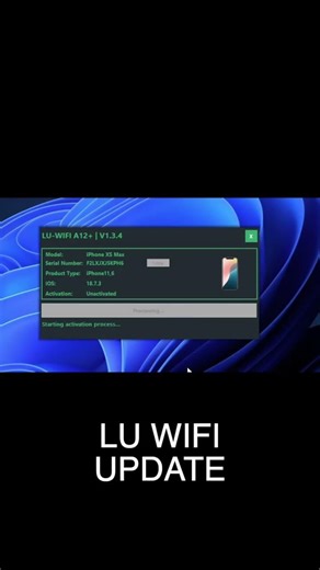 LU WIFI BYPASS A12+ Windows tool iOS26 and lower