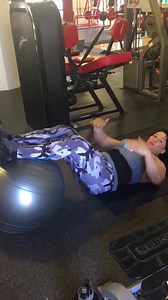 Favorite combo to finish my hamstrings workout today: the roller coaster ham machine ( actual name, the Derrick) superseted with stability ball hamstring curls #alinapopatraining #realwomenwearmuscles #hamstrings #hamstringworkout | Alina Popa