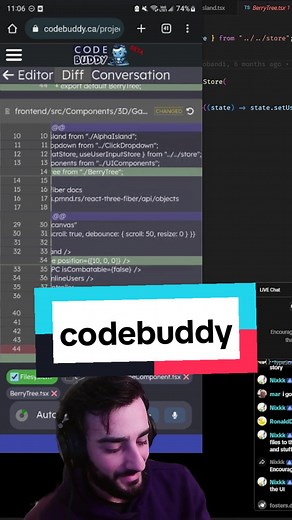codebuddy.ca has a cool web app that is accessible on phone. I edited my MMO through it and really enjoyed the experience #threejs #r3f #aitools #autogpt #metagpt #devgpt #csmajor #coding #softwareengineer #gamedev