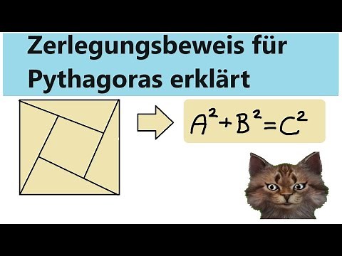 Zerlegungsbeweis für den Satz des Pythagoras erklärt