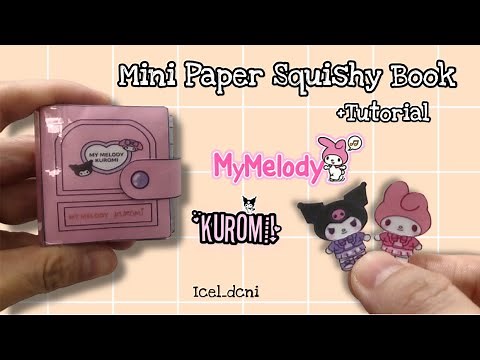 How to make Paper Squishy book | kuromi MyMelody play book | remake