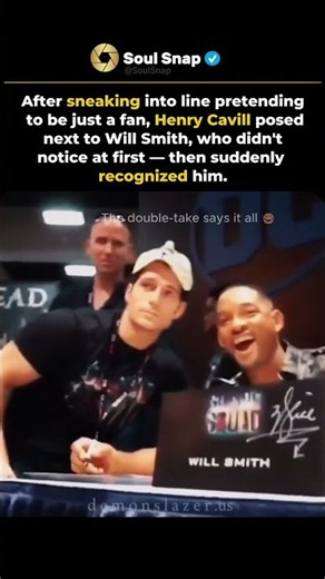 Henry Cavill Pretended to Be a Fan for a Photo — Then Will Smith Realized Who It Was 😂 #shorts