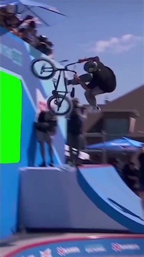 bmx red bull green screen