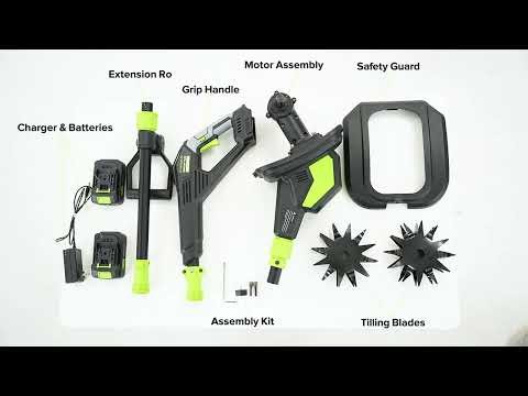 How to assemble Patoolio 20V 360RPM Electric Garden Tiller