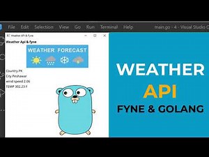 Weather API - Fyne GUI Golang tutorial 20