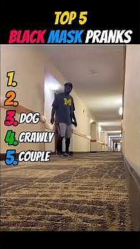 Top 5 Black Mask Pranks😳 #top5 #prank #funnyshorts #fyp #funny