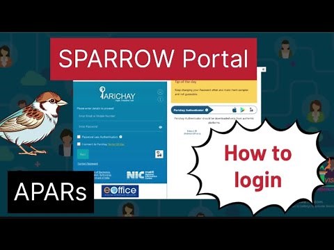 How to Login SPARROW Portal l APARs Online l Central Government Employees l DoPT l WEBVPN l eOffices