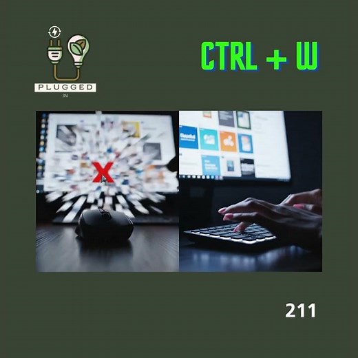 Stop Clicking X — Use Ctrl + W to Close Tabs Instantly (PC Shortcut Hack)