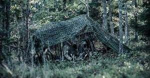 Saab camouflage net blocks radar but lets in GPS and radio signals