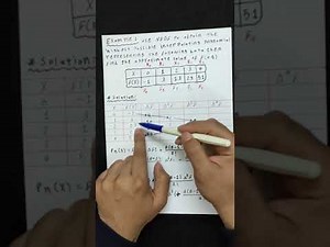 شرحinterpolation-Newton’s forward difference formula (NFDF)&Newton’s backward(NBDF) بالعربي