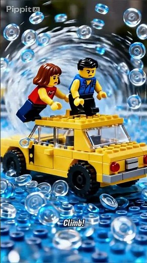 The Moment a Flash Flood Destroys LEGO City! (Stop Motion) #lego #flash #legocity