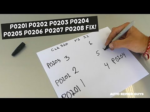 MERCEDES P0201 P0202 P0203 P0204 P0205 P0206 P0207 P0208 INJECTOR CIRCUIT FIX