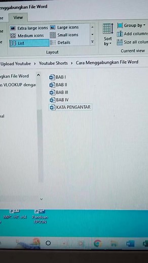 Cara Menggabungkan Banyak File Word Jadi Satu File Video ini menjelaskan tentang cara untuk menggabungkan banyak file word menjadi satu file. Caranya sangat mudah, tidak sampai 1 menit. Semoga bermanfaat. Jangan lupa subscribe channel Pusat Cara Cara Kunjungi juga: Tiktok @pusat_caracara Facebook Fans Page https://web.facebook.com/pusatcaracara Blog https://www.ambilaja.net https://www.pusatcaracara.com #pusatcaracara #tutorialkomputer #belajarkomputer | Pusat Cara Cara