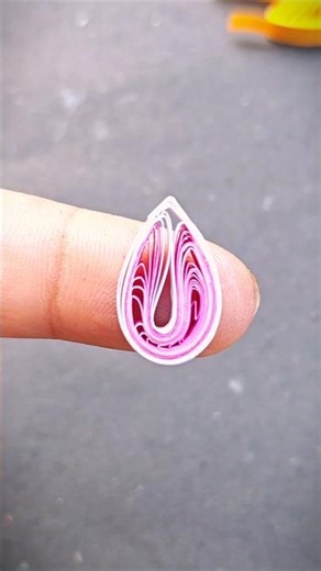 Easy Quilling Petal Art Design 🌷#shorts #diy #quilling #art #papercraft #youtubeshorts