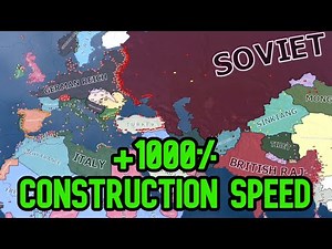 What If Construction Speed Was 1000% Faster? | HOI4 Timelapse