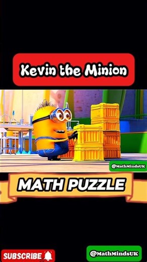 Kevin The Minion Stacked Banana Carets In A Math Challenge!