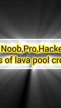 pro noob hacker crossing lava pool #like #subscribe #like #mrsharma #minecraft