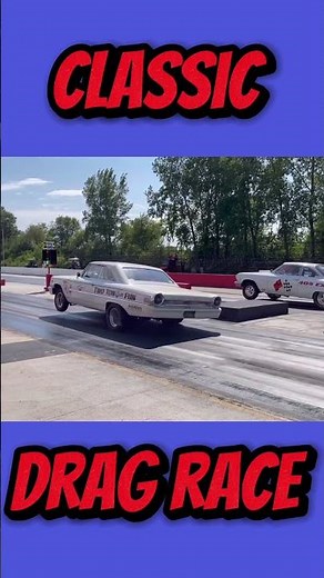 Classic Drag Race - Ford 427 and Chevy 409 - US 41 Dragstrip #shorts