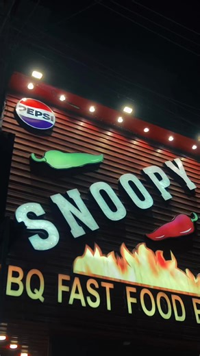 SNOOPY BAR.B.Q #snoopy #restaurant #foryou #fastfood