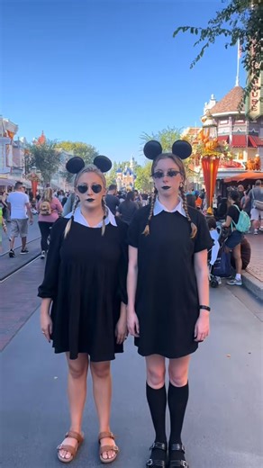 wednesday addams costumes for halloween at disneyland #wednesdayaddams #disneyland #oogieboogiebash | Patricia Keaton