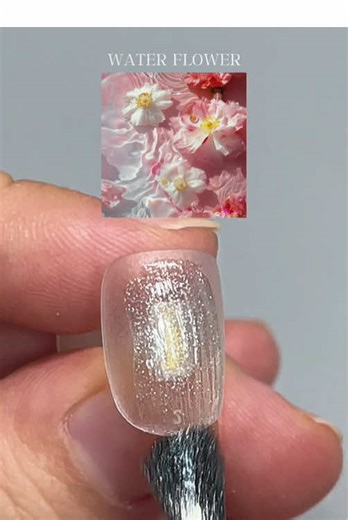 Beautiful Water Flower Nail Art Tutorial