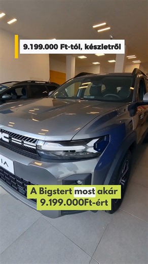 XXL méretű családi autót keresel? 🔥 A #Dacia #Bigster már 9 199 000 Ft-tól!*, fix 3,9% THM-től** a tiéd lehet! Ráadásul ha nálunk vásárolsz, akár 1,5 millió Ft-ot visszanyerhetsz a vételárból! 💵 👉 Kattints a részletekért: qualite.hu | Renault Jászberény-Karcag