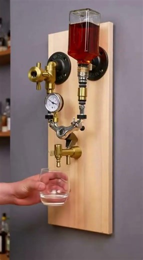 Diy brass pipe liquor dispenser assembly tutorial