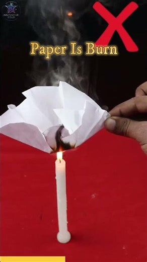 Unburnable Paper? 🔥📄 Try This Experiment! #diyscience #experiment #viralshorts