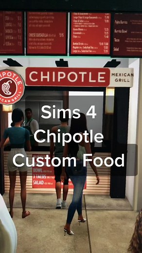 Sims 4 Chipotle Custom Food #sims4 #thesims4 #sims4dineout #sims4food #thesims4mods #sims4mods #sims4modfinds #sims4ccfinds #sims4alpha #sims4alphacc #sims4customcontent #sims4story #sims4tok #insimniasims4 #sims4maxismix #sims4maxismatch #sims4life #sims4build #maxismatch #simtok #sims4rp