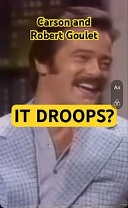 IT DROOPS! Robert Goulet on Carson #comedy #funny | JD Comedy Entertainment